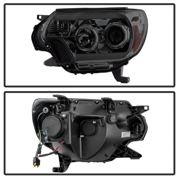 Spyder Auto 5081728 DRL Projector Headlights; Light Bar DRL; Smoke; - Truck Part Superstore