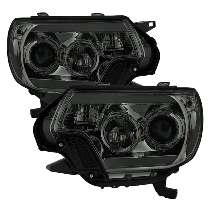 Spyder Auto 5081728 DRL Projector Headlights; Light Bar DRL; Smoke; - Truck Part Superstore