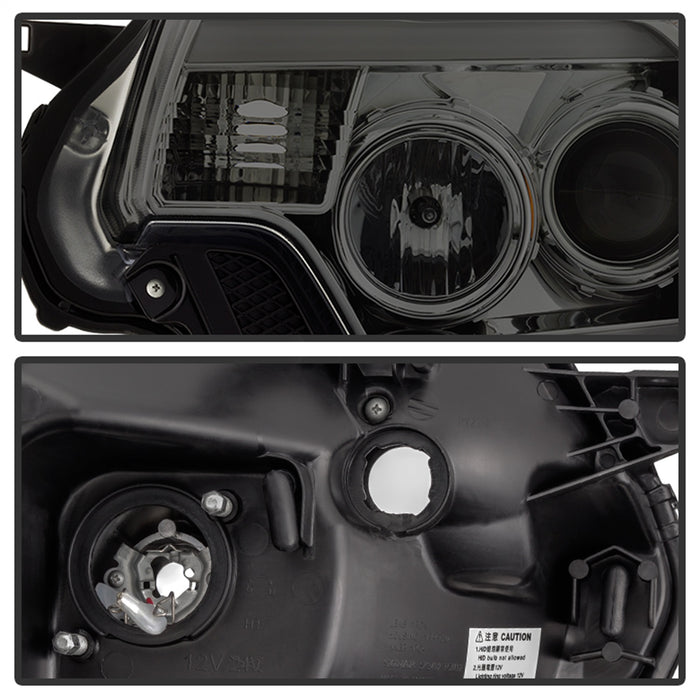 Spyder Auto 5081728 DRL Projector Headlights; Light Bar DRL; Smoke; - Truck Part Superstore