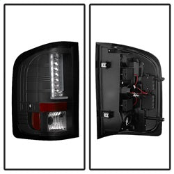 Spyder Auto 5081766 LED Tail Lights; Version 2; Black; - Truck Part Superstore