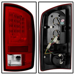 Spyder Auto 5081827 LED Tail Lights; Version 2; Red Clear; - Truck Part Superstore