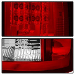 Spyder Auto 5081827 LED Tail Lights; Version 2; Red Clear; - Truck Part Superstore