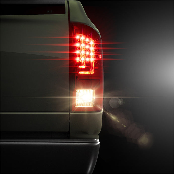 Spyder Auto 5081827 LED Tail Lights; Version 2; Red Clear; - Truck Part Superstore