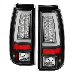 Spyder Auto 5081865 LED Tail Lights; Version 2; Does Not Fit Stepside; Black; - Truck Part Superstore