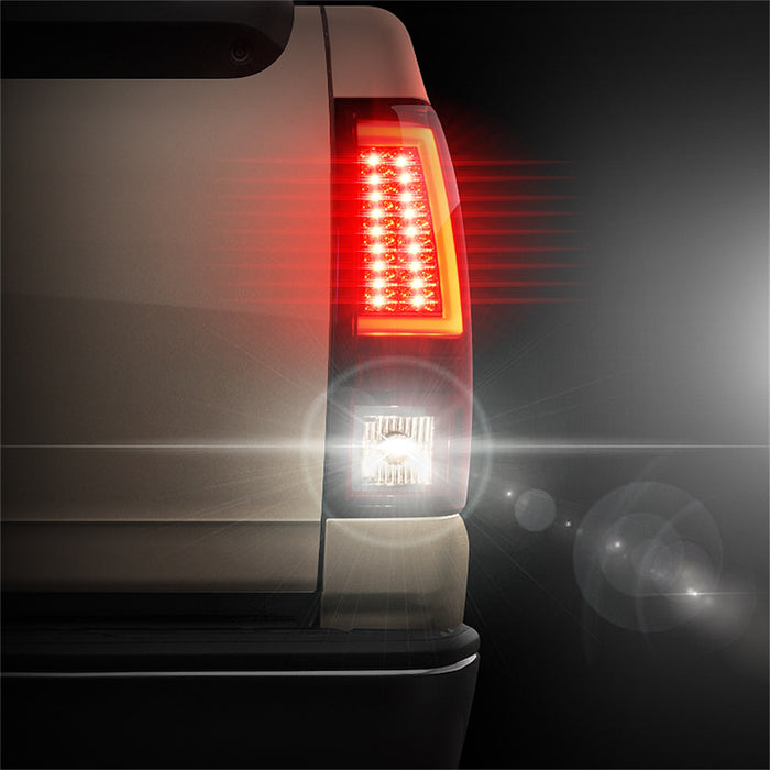 Spyder Auto 5081889 LED Tail Lights; Version 2; Does Not Fit Stepside; Red Smoke; - Truck Part Superstore