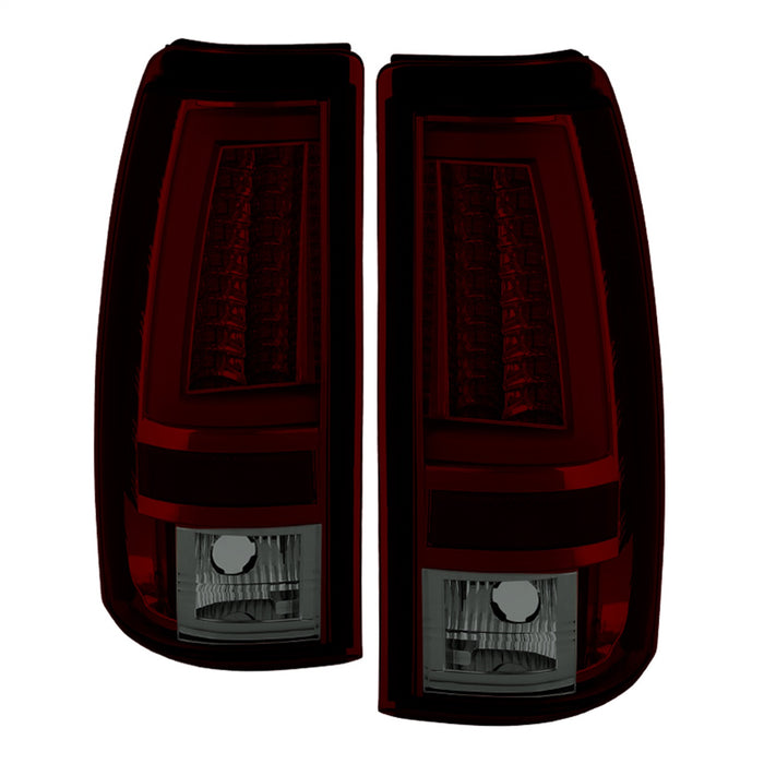 Spyder Auto 5081889 LED Tail Lights; Version 2; Does Not Fit Stepside; Red Smoke; - Truck Part Superstore