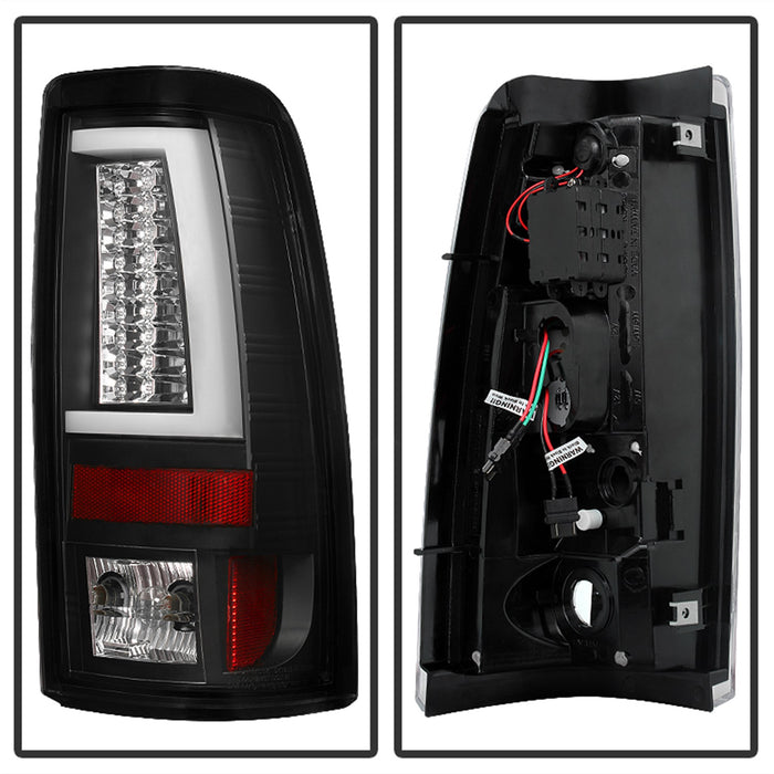 Spyder Auto 5081919 LED Tail Lights; Version 2; Does Not Fit Stepside; Black; - Truck Part Superstore