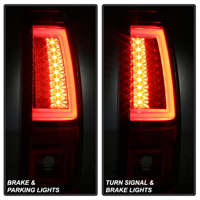 Spyder Auto 5081919 LED Tail Lights; Version 2; Does Not Fit Stepside; Black; - Truck Part Superstore