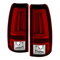 Spyder Auto 5081926 LED Tail Lights; Version 2; Does Not Fit Stepside; Red Clear; - Truck Part Superstore