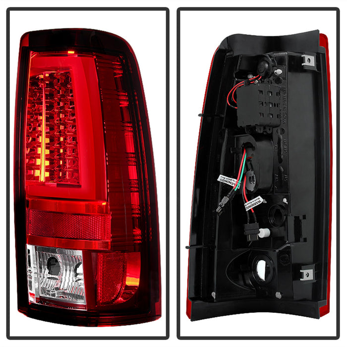 Spyder Auto 5081926 LED Tail Lights; Version 2; Does Not Fit Stepside; Red Clear; - Truck Part Superstore