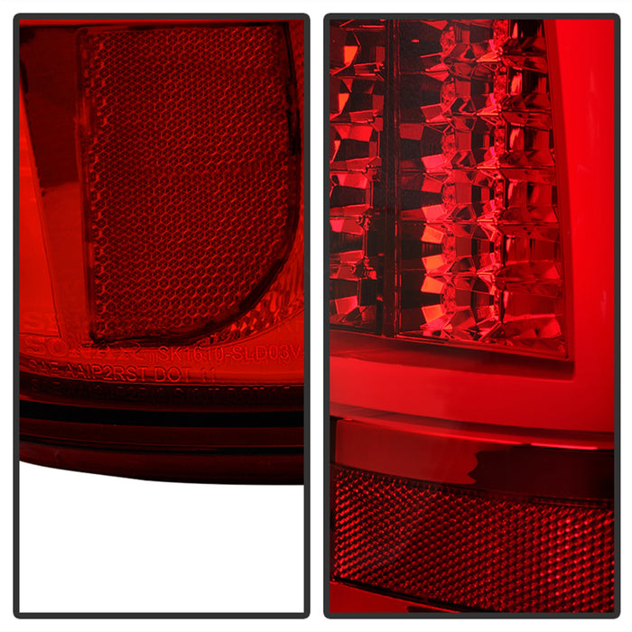 Spyder Auto 5081926 LED Tail Lights; Version 2; Does Not Fit Stepside; Red Clear; - Truck Part Superstore