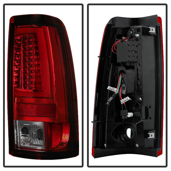 Spyder Auto 5081933 LED Tail Lights; Version 2; Does Not Fit Stepside; Red Smoke; - Truck Part Superstore