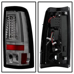 Spyder Auto 5081940 LED Tail Lights; Version 2; Does Not Fit Stepside; Smoke; - Truck Part Superstore