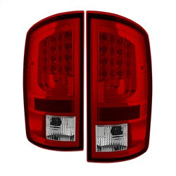 Spyder Auto 5081971 LED Tail Lights; Version 2; Clear Red; - Truck Part Superstore