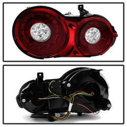 Spyder Auto 5082008 LED Tail Lights; Red Clear; - Truck Part Superstore
