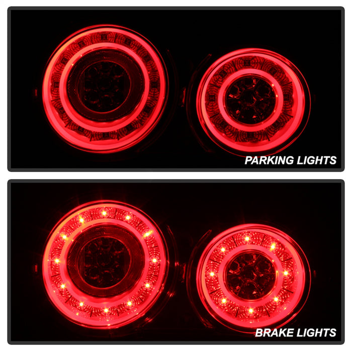 Spyder Auto 5082008 LED Tail Lights; Red Clear; - Truck Part Superstore