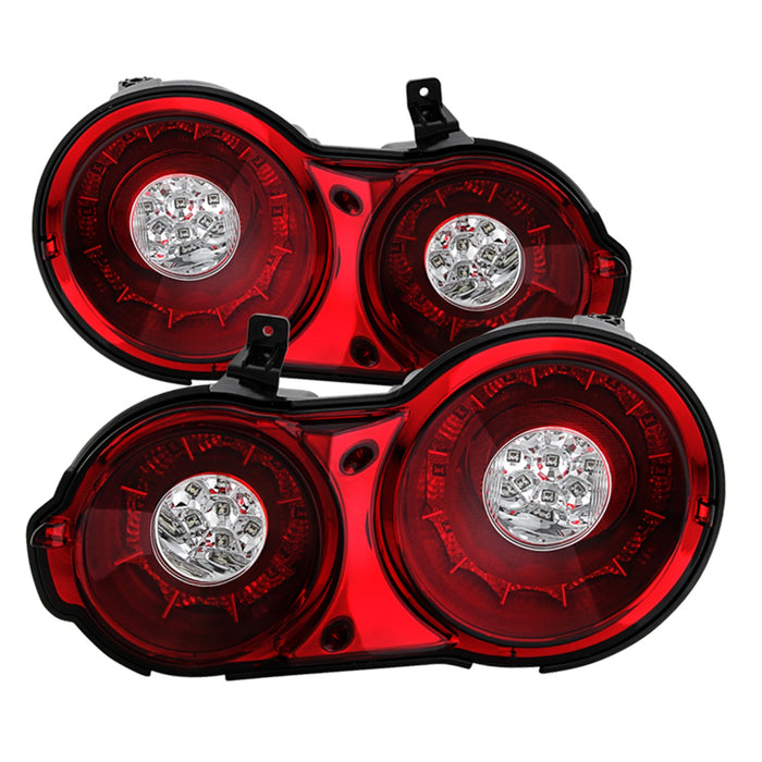 Spyder Auto 5082008 LED Tail Lights; Red Clear; - Truck Part Superstore