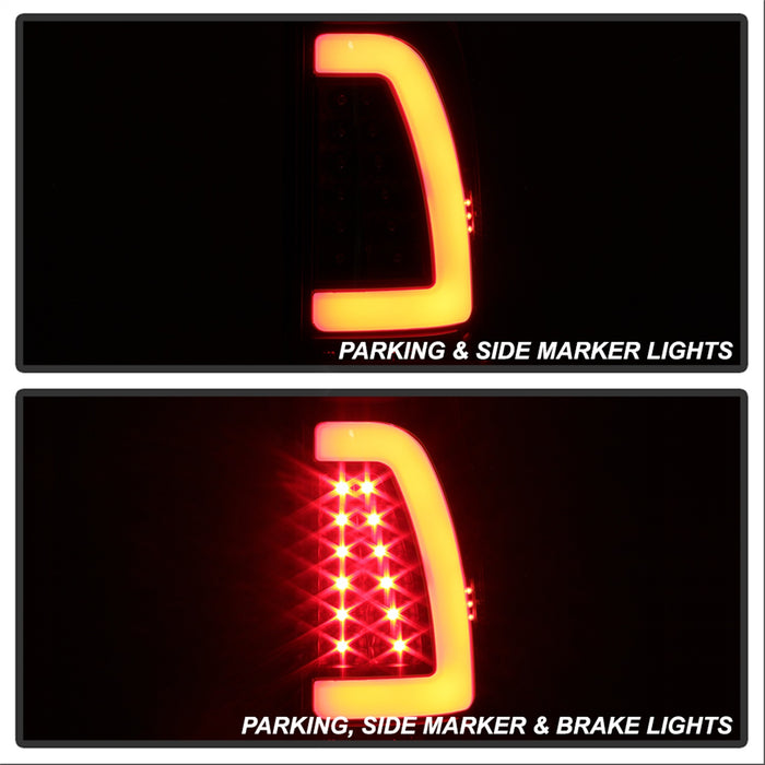 Spyder Auto 5082084 XTune Light Bar LED Tail Lights; Black; - Truck Part Superstore