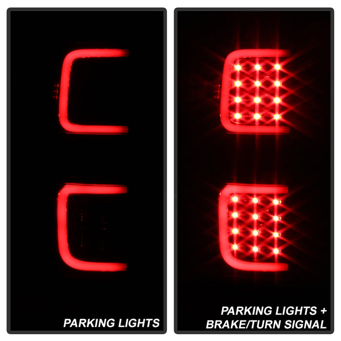 Spyder Auto 5082169 XTune LED Tail Lights; Black; - Truck Part Superstore