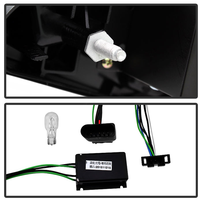 Spyder Auto 5082275 LED Tail Lights; Incandescent Model Only; Not Compatible w/LED Model; Black; - Truck Part Superstore