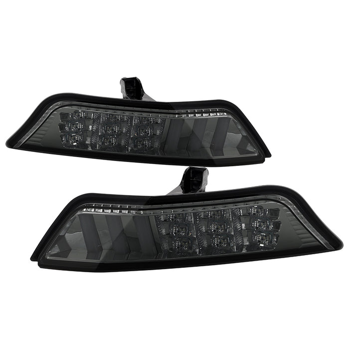 Spyder Auto 5082527 Front Bumper Lights; DRL LED; Smoke; - Truck Part Superstore