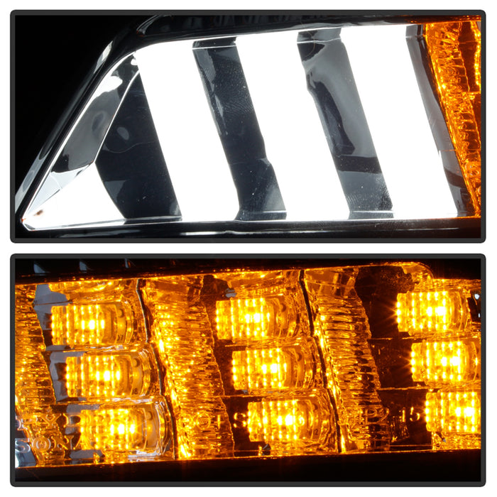 Spyder Auto 5082527 Front Bumper Lights; DRL LED; Smoke; - Truck Part Superstore