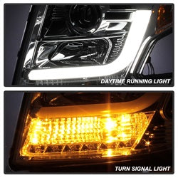 Spyder Auto 5082534 DRL LED Projector Headlights; Chrome; - Truck Part Superstore