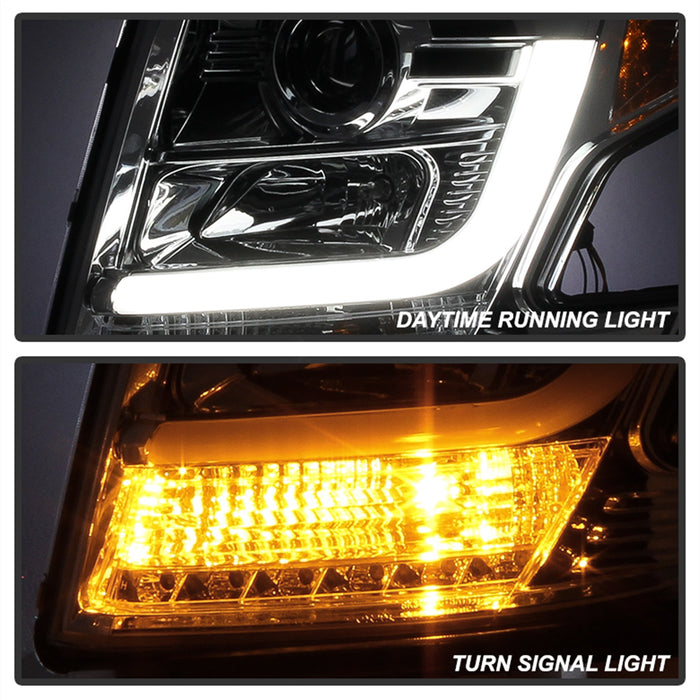 Spyder Auto 5082534 DRL LED Projector Headlights; Chrome; - Truck Part Superstore
