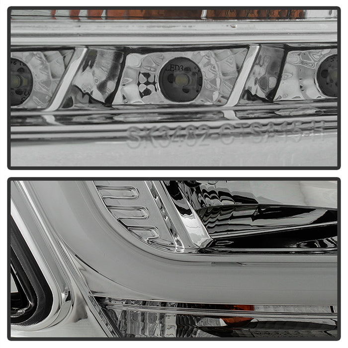 Spyder Auto 5082534 DRL LED Projector Headlights; Chrome; - Truck Part Superstore