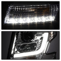 Spyder Auto 5082534 DRL LED Projector Headlights; Chrome; - Truck Part Superstore