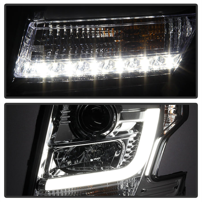 Spyder Auto 5082534 DRL LED Projector Headlights; Chrome; - Truck Part Superstore