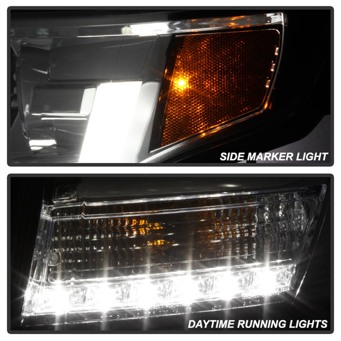 Spyder Auto 5082534 DRL LED Projector Headlights; Chrome; - Truck Part Superstore