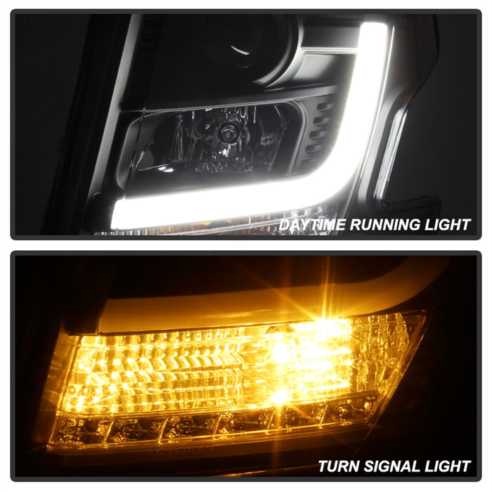 Spyder Auto 5082541 DRL LED Projector Headlights; Black; - Truck Part Superstore
