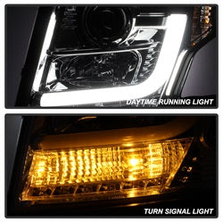 Spyder Auto 5082558 DRL LED Projector Headlights; Smoke; - Truck Part Superstore