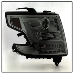 Spyder Auto 5082558 DRL LED Projector Headlights; Smoke; - Truck Part Superstore