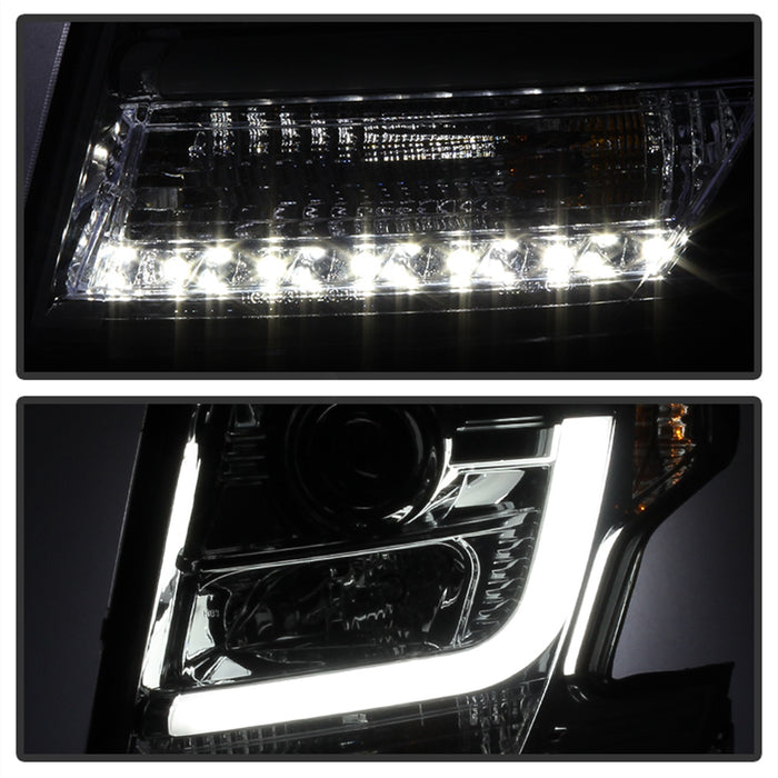 Spyder Auto 5082558 DRL LED Projector Headlights; Smoke; - Truck Part Superstore