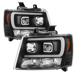 Spyder Auto 5082565 DRL LED Projector Headlights; Version 2; Black; - Truck Part Superstore