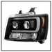 Spyder Auto 5082565 DRL LED Projector Headlights; Version 2; Black; - Truck Part Superstore