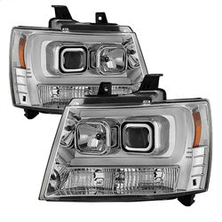 Spyder Auto 5082572 DRL LED Projector Headlights; Version 2; Chrome; - Truck Part Superstore