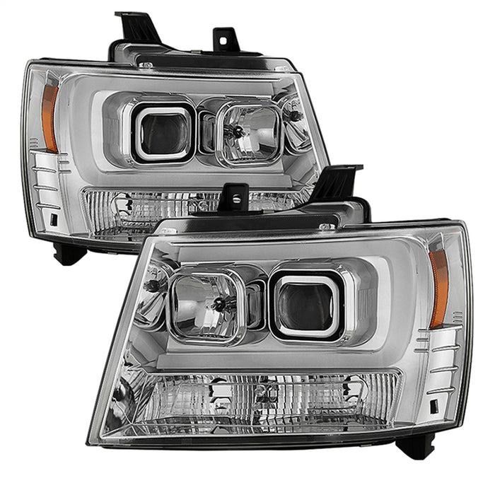 Spyder Auto 5082572 DRL LED Projector Headlights; Version 2; Chrome; - Truck Part Superstore