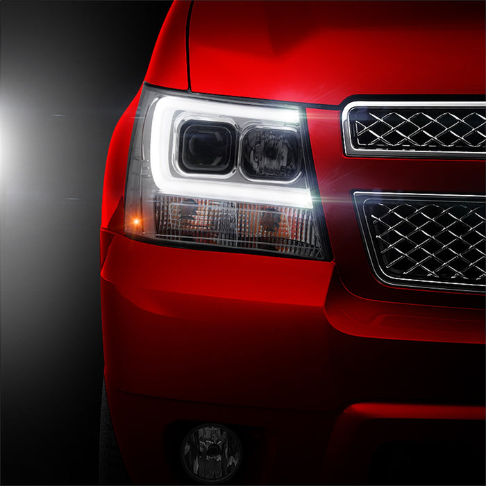 Spyder Auto 5082589 DRL LED Projector Headlights; Version 2; Smoke; - Truck Part Superstore