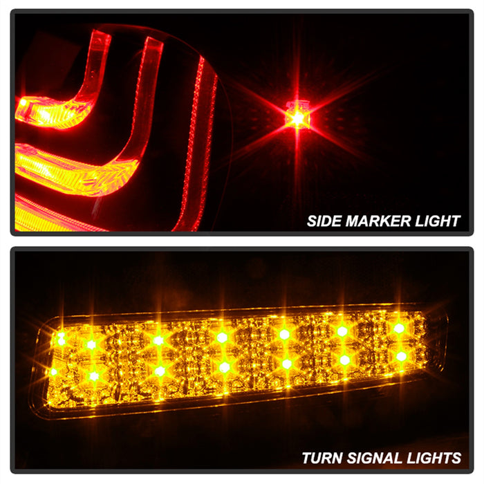 Spyder Auto 5082596 LED Tail Lights; Black; - Truck Part Superstore