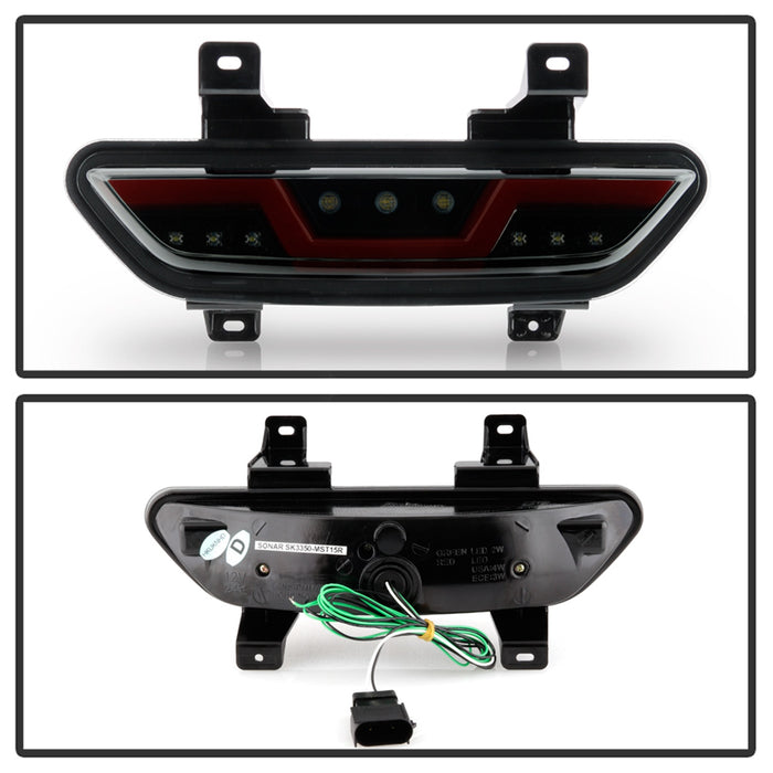 Spyder Auto 5082794 LED Reverse Lights; Red Bar; Black Smoke; - Truck Part Superstore