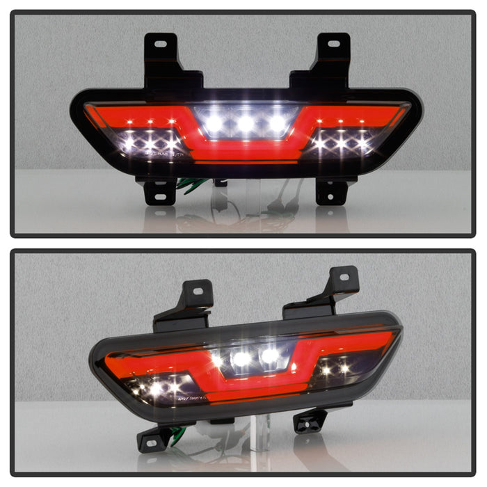 Spyder Auto 5082794 LED Reverse Lights; Red Bar; Black Smoke; - Truck Part Superstore