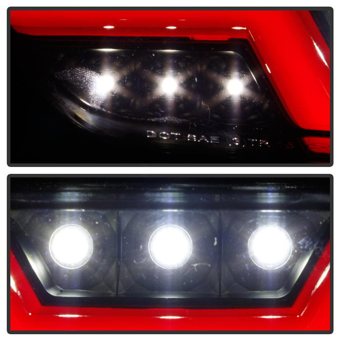 Spyder Auto 5082794 LED Reverse Lights; Red Bar; Black Smoke; - Truck Part Superstore