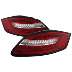 Spyder Auto 5083173 LED Tail Lights; Pair; Clear Red; - Truck Part Superstore