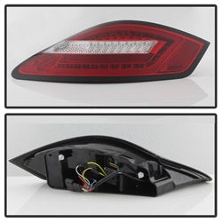 Spyder Auto 5083173 LED Tail Lights; Pair; Clear Red; - Truck Part Superstore