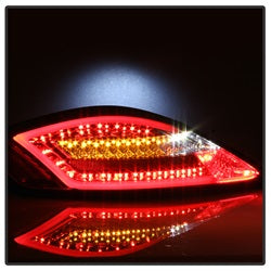 Spyder Auto 5083173 LED Tail Lights; Pair; Clear Red; - Truck Part Superstore