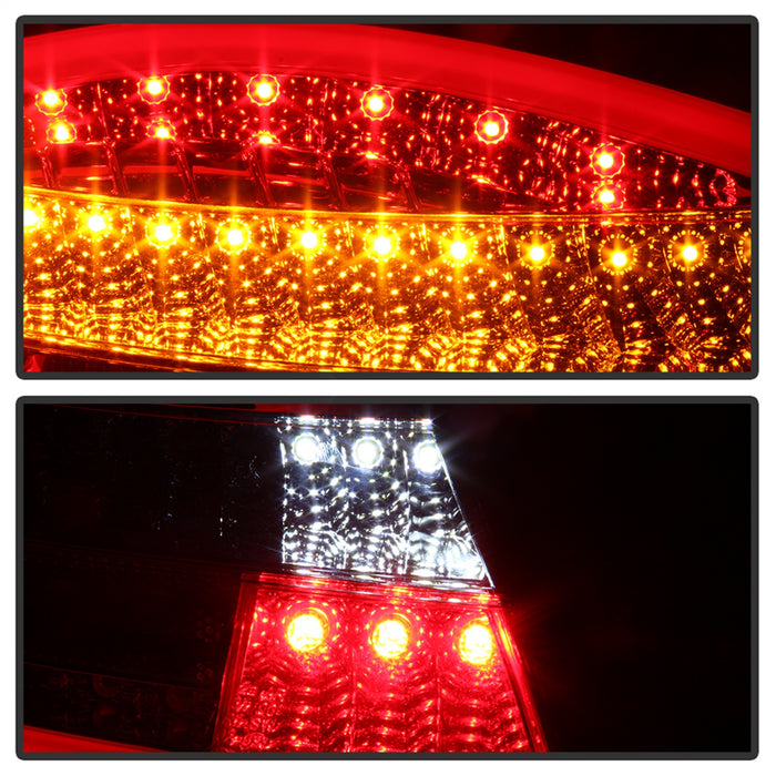 Spyder Auto 5083173 LED Tail Lights; Pair; Clear Red; - Truck Part Superstore
