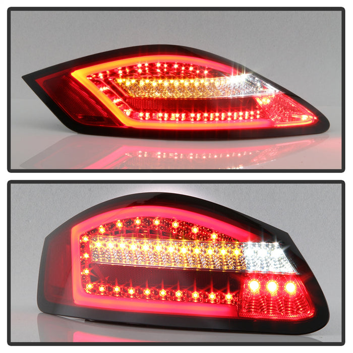 Spyder Auto 5083173 LED Tail Lights; Pair; Clear Red; - Truck Part Superstore